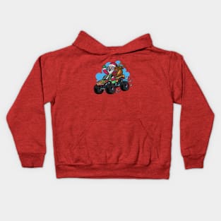 Ready to Crush Christmas // Santa Monster Truck Xmas Kids Hoodie